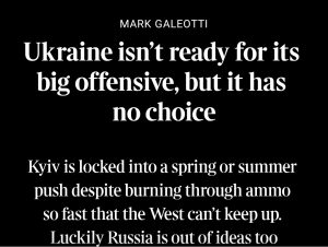 Ucrania no está lista para su gran ofensiva, pero no tiene elección